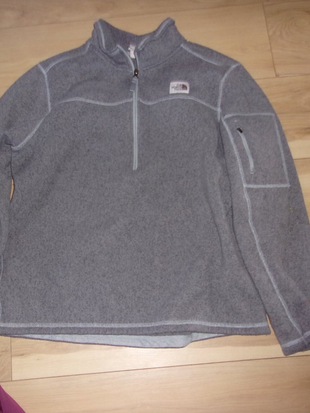 the north face size extra large fleece shirt sweatshirt gray gorpcore